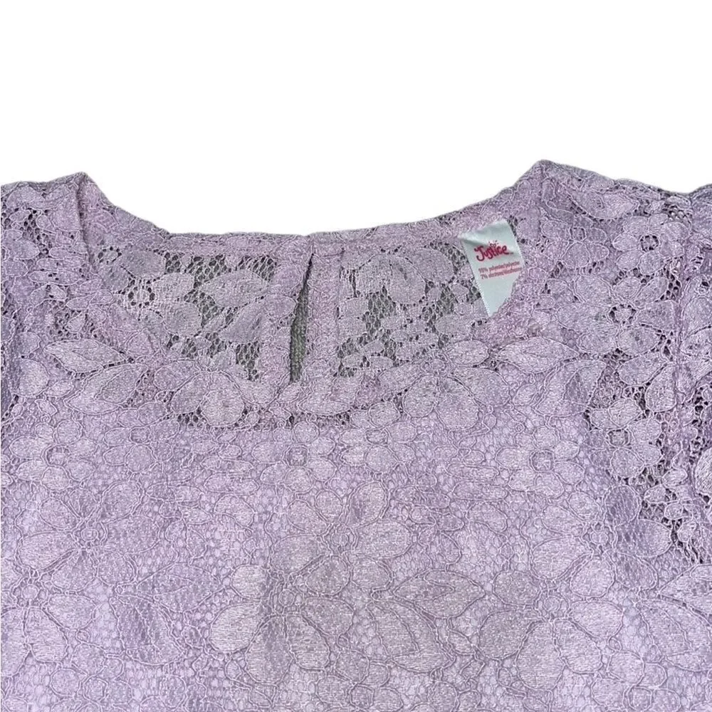Justice lace cropped